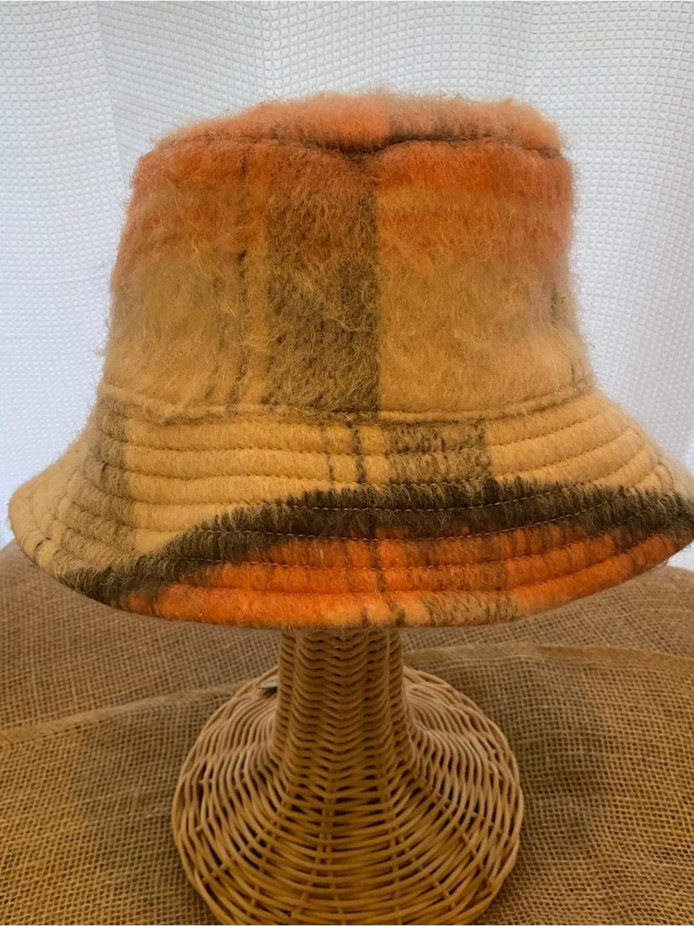 Ladies Plaid Bucket Hat One Size